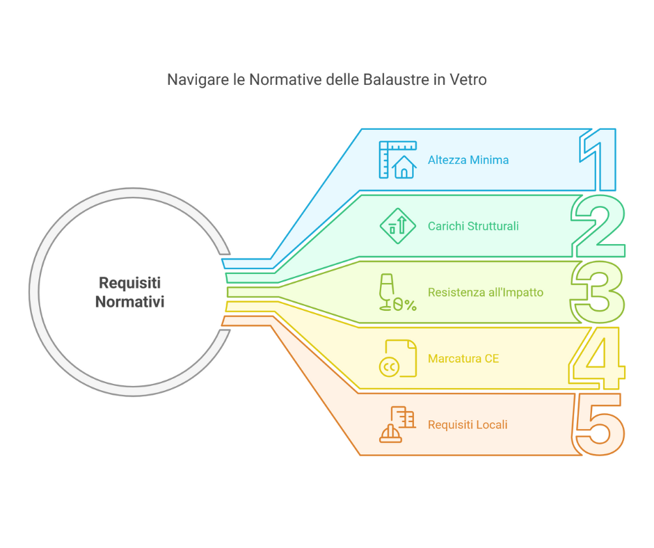 Balaustre in vetro - le normative